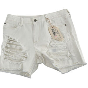 Pistola jean shorts distressed dirty blonde new with tags summer vacation sz lg